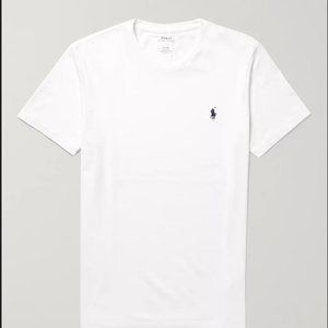 Men's Polo Slim Fit White T-Shirt